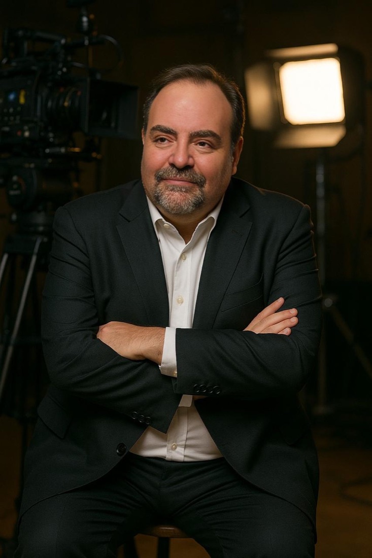 Carlos Millet en set de producción
